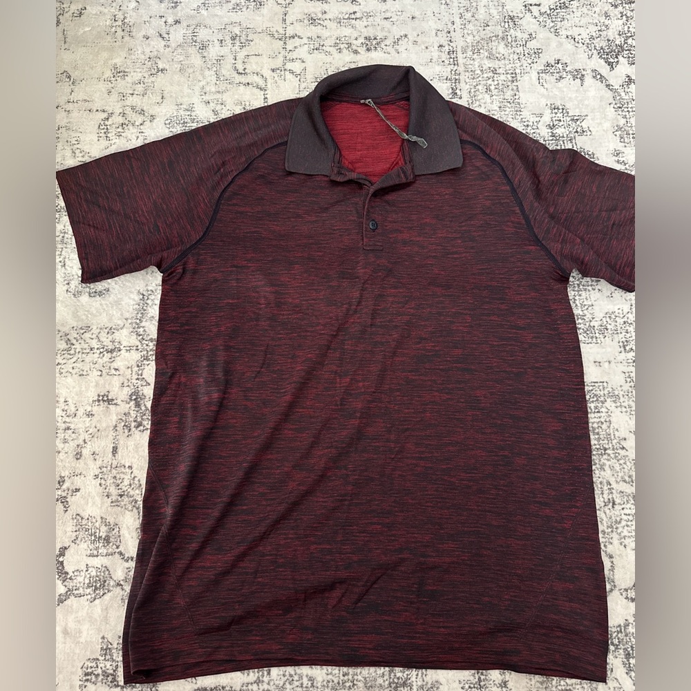 Men's Lululemon Red Polo Shirt